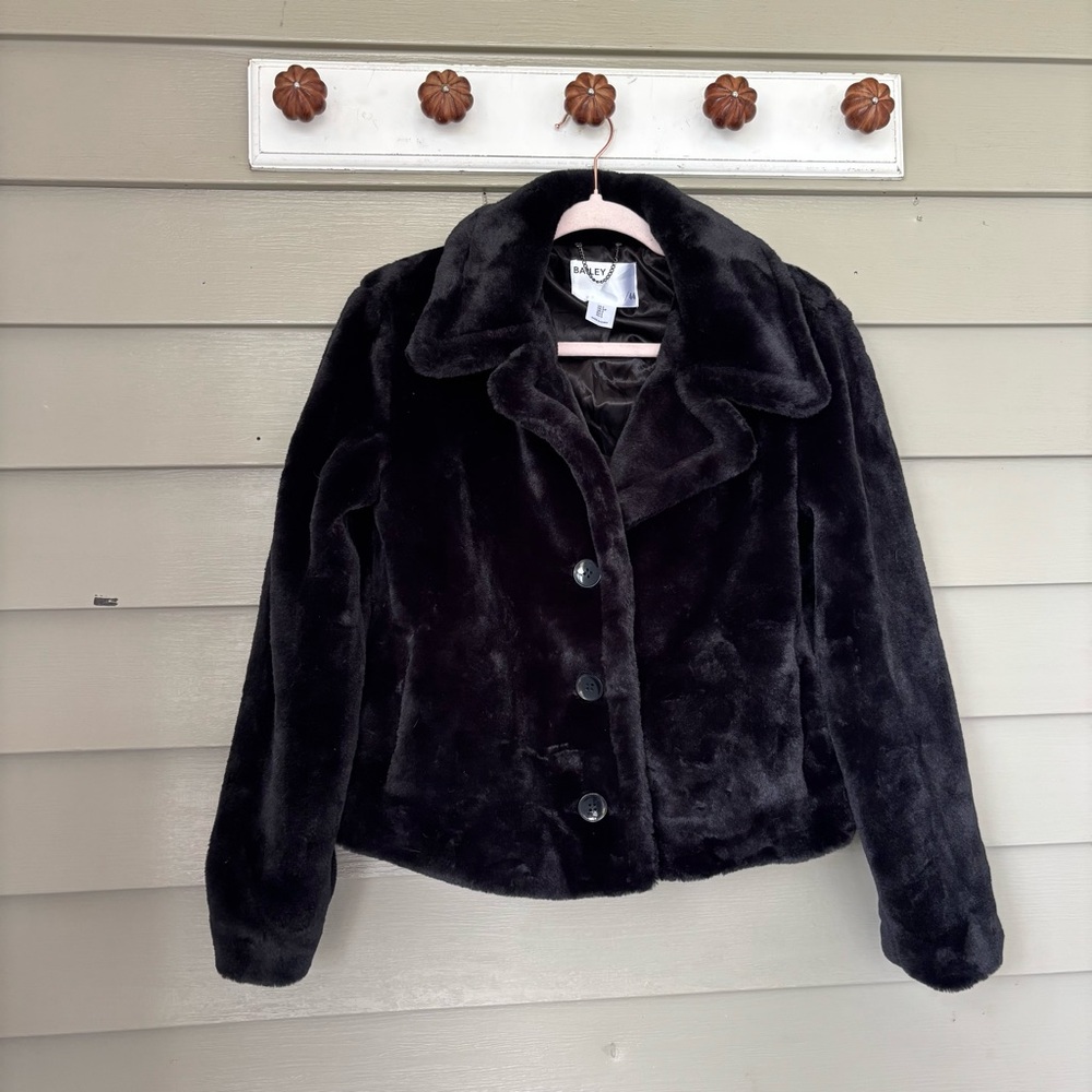 Bailey 44 Black faux fur Teddy Jacket